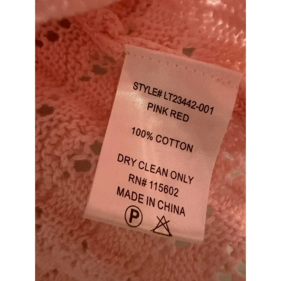 Coquette Balletcore Crochet Cropped Cardigan Women Sz XS Cottagecore Twee Girly - Picture 6 of 7